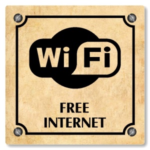 Free internet, 100x100mm, pergamen, Kansas